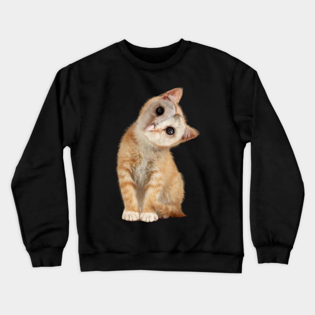 Cat Owl design Crewneck Sweatshirt by DashaSliva